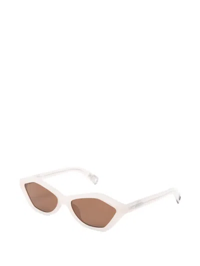 Jacquemus Geometric Sunglasses In Neutral