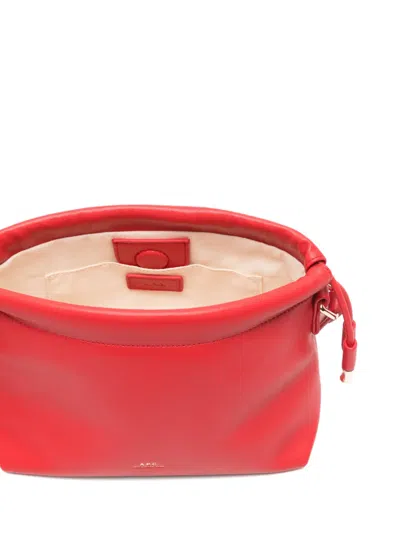 A.p.c. Ninon Mini Structured Side Drawstring Handbag In Pattern
