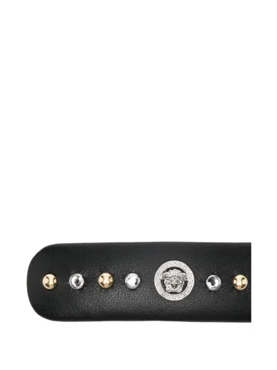 Versace Embellished Hair Clip In Pattern