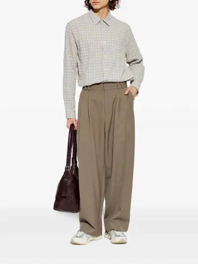 Samsoe & Samsoe Checked Shirt In Purple