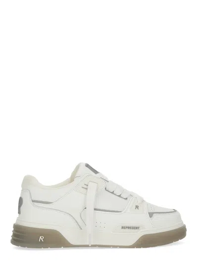 Represent White Solid Studio Sneakers In Multi