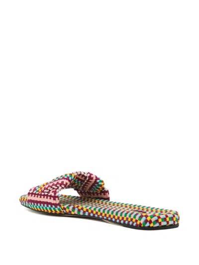 Amambaih Martina Flat Mules In Multi