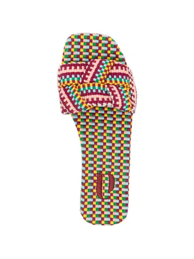 Amambaih Martina Flat Mules In Multi
