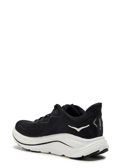 Hoka Breathable Mesh Sneakers With Cushioned Rubber Sole In Black