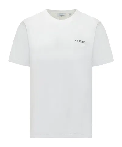 Off-white Graphic Print Crew Neck Short Sleeve T-shirt In White