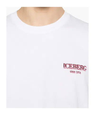 Iceberg Logo T-shirt In White
