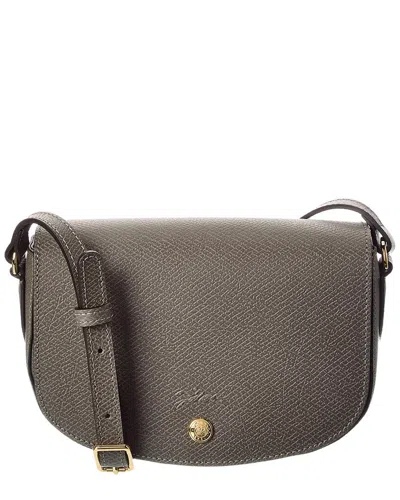 Longchamp Epure Leather Crossbody In Gray