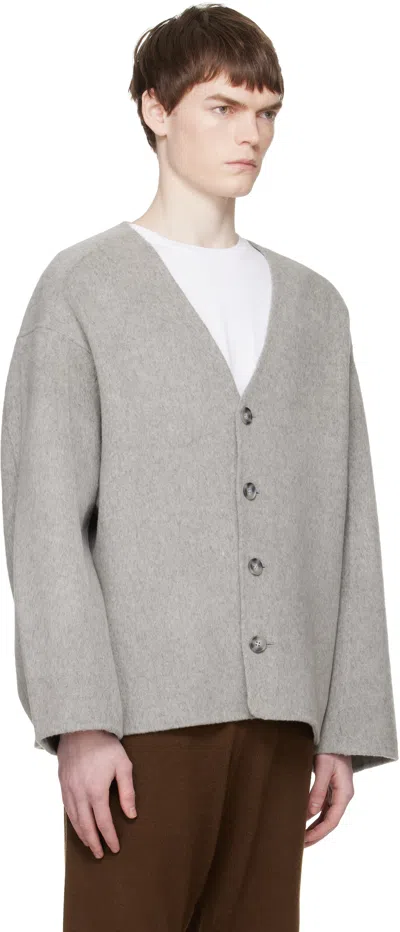 Entire Studios Jool Button Jacket In Gray