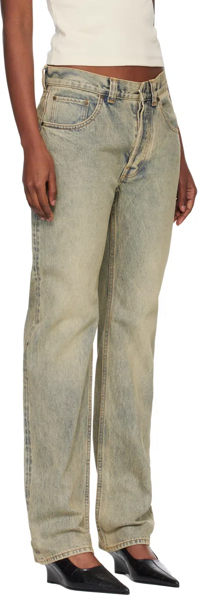 Entire Studios Blue Slem Jeans In Blue