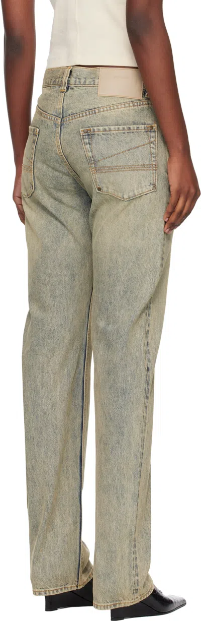 Entire Studios Blue Slem Jeans In Blue