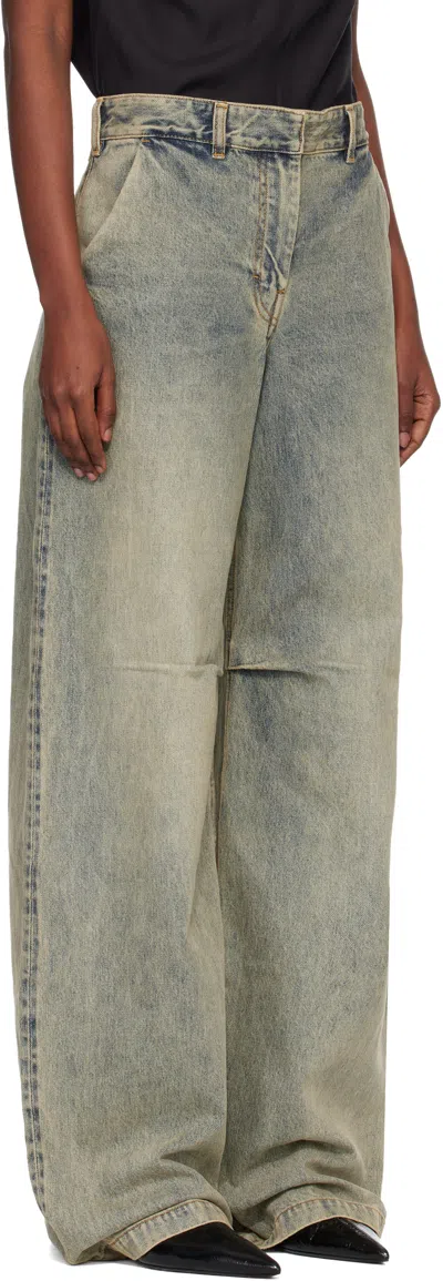 Entire Studios Blue Dem Jeans In Blue