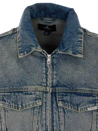Represent R4 Denim Jacket In Blue