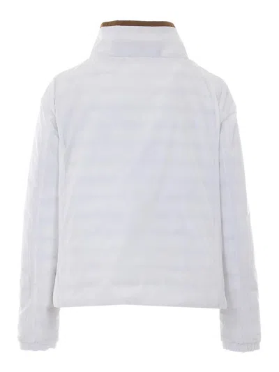 Herno Long-sleeved Drawstring Reversible Padded Coat In White