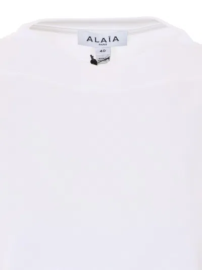 Alaïa White T-shirt In White