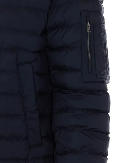 Herno Zip Closure Pockets Jacket In Blue