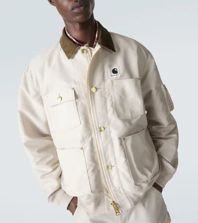 Sacai Coat Men Color White