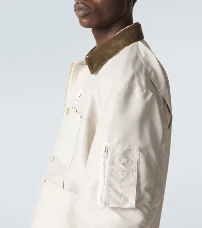Sacai Coat Men Color White
