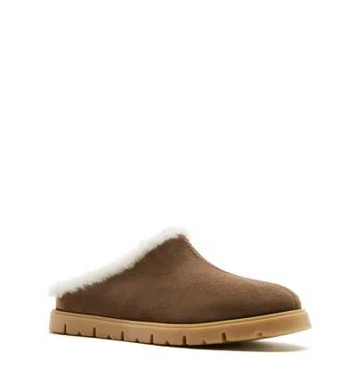 La Canadienne Eva Shearling Lined Slipper In Multi