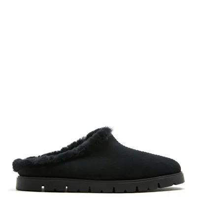 La Canadienne Eva Shearling Lined Slipper In Multi