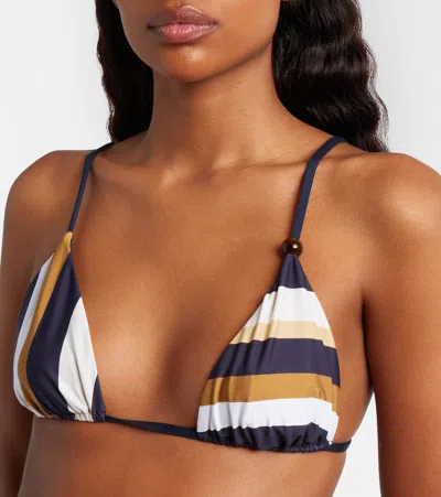 Sir String Striped Bikini Top In Multi