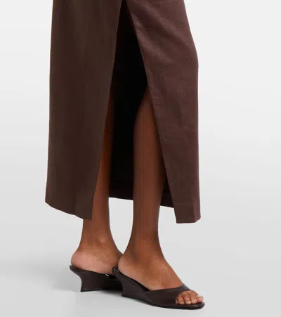 Sir Matheo Midi Skirt In Brown