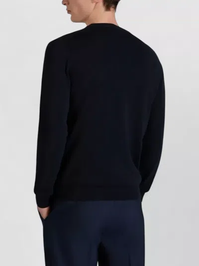 Zanone Knit Pullover Regular Fit Crew Neck In Blue