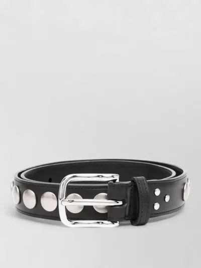 Jérôme Dreyfuss Black Studded Belt In Black