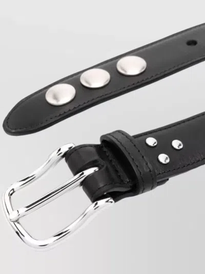 Jérôme Dreyfuss Black Studded Belt In Black
