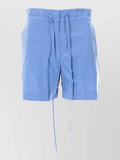 P.a.r.o.s.h Tailored Shorts Featuring Practical Side Pockets In Blue