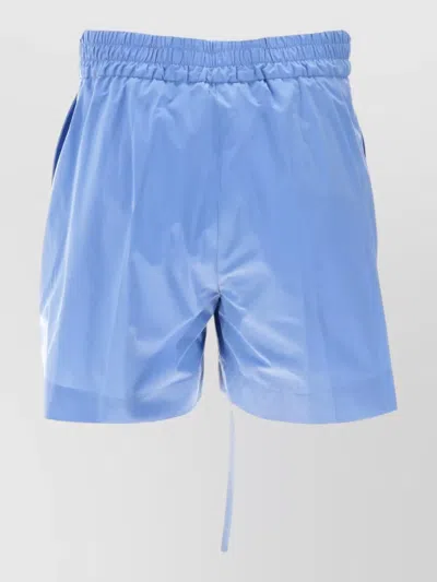 P.a.r.o.s.h Tailored Shorts Featuring Practical Side Pockets In Blue