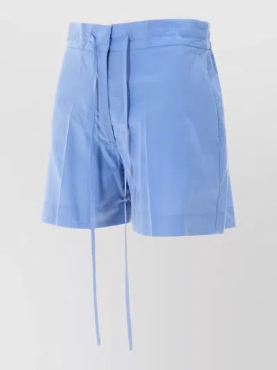 P.a.r.o.s.h Tailored Shorts Featuring Practical Side Pockets In Blue