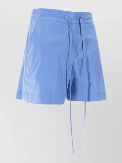 P.a.r.o.s.h Tailored Shorts Featuring Practical Side Pockets In Blue