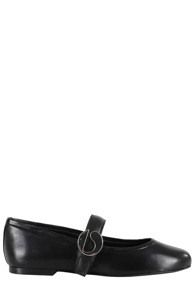 Coperni Leather Mary Jane Ballerina Flat In Black