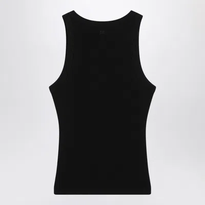 Ami Alexandre Mattiussi Ami Paris Women Ami De Couer Cotton Tank Top In Black