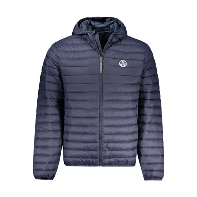 North Sails Hooded Puffer Jacket In Green