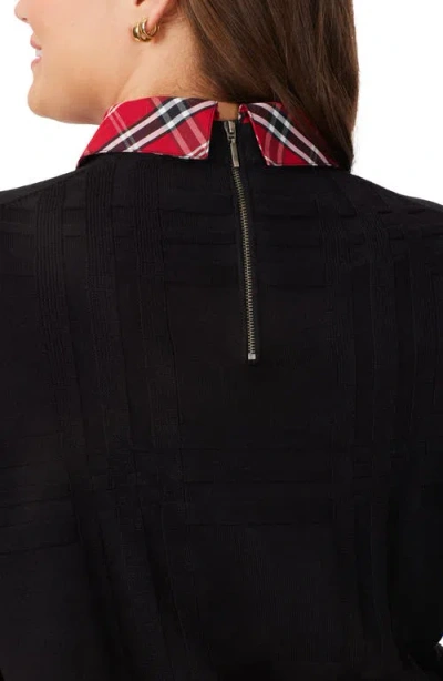 Foxcroft Layered Sweater In Black