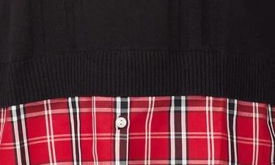Foxcroft Layered Sweater In Black