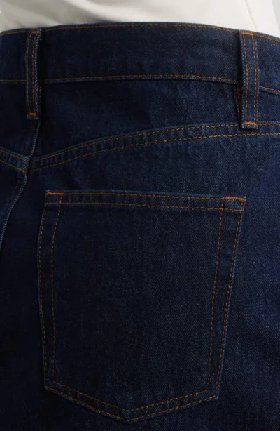 Frame The Mini Skirt Rinse In Blue