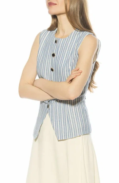 Alexia Admor Kinsley Vest Top In Blue