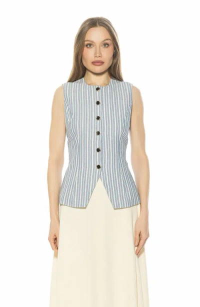 Alexia Admor Kinsley Vest Top In Blue