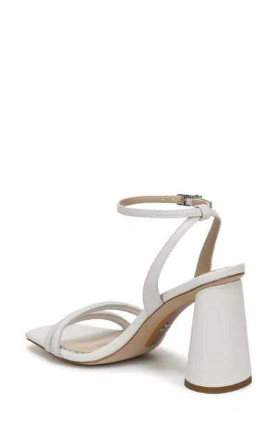 Sam Edelman Kia Block Heel Ankle Strap Sandal In White