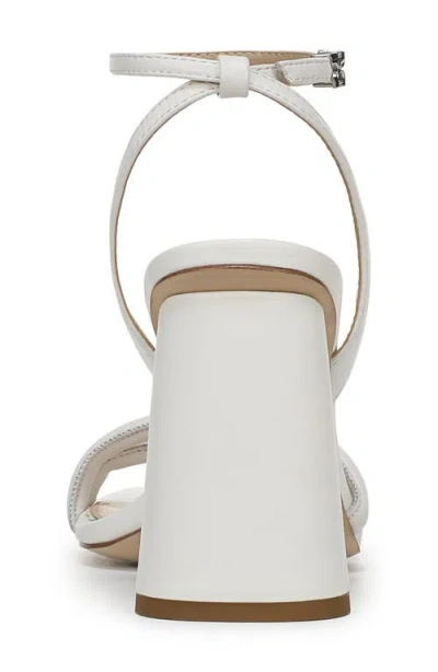 Sam Edelman Kia Block Heel Ankle Strap Sandal In White