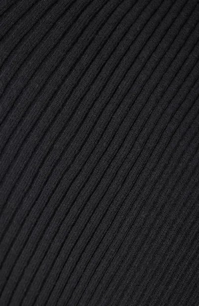 Saachi Drape Rib Wrap In Black