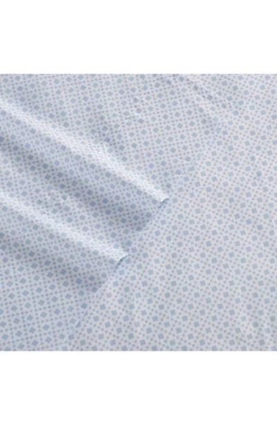 Nautica Annie Geo Cooling Microfiber Sheet Set In Blue