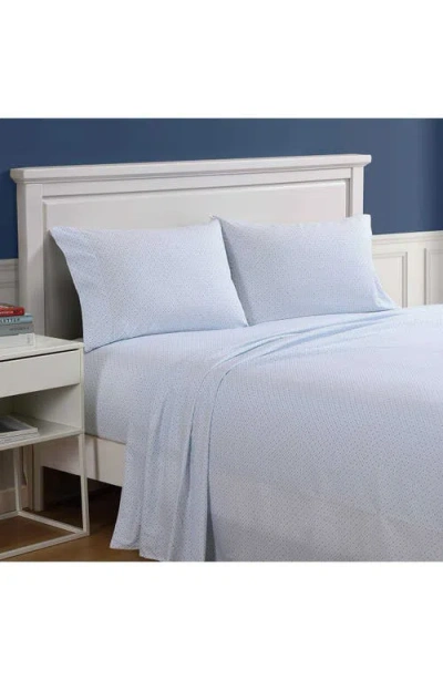 Nautica Annie Geo Cooling Microfiber Sheet Set In Blue