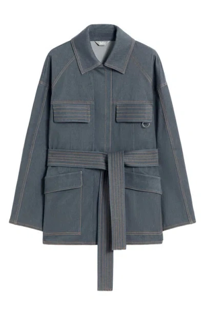 Mm By Max Mara West Belted Jacket In Multi