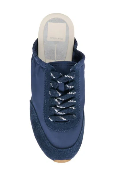 Dolce Vita Daris Mule Sneakers Navy Nylon In Blue