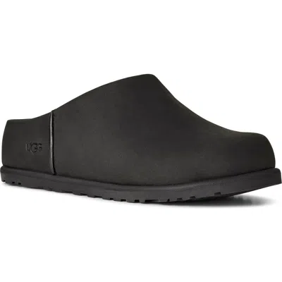 Ugg Slip-on Sabot Shoes With Rounded Toe And Matte Finish In Black