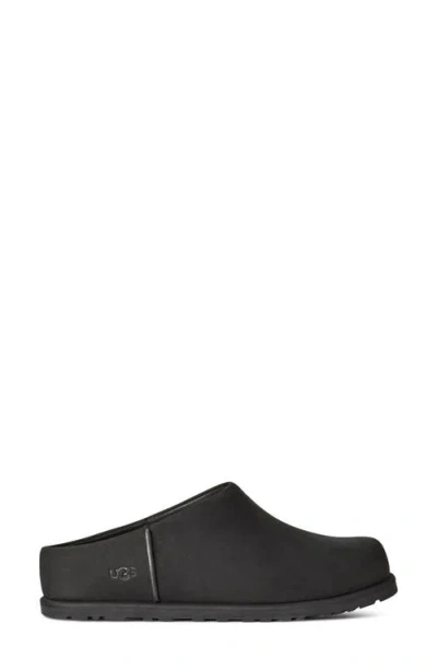 Ugg Slip-on Sabot Shoes With Rounded Toe And Matte Finish In Black