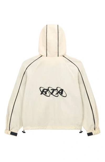 Rta Zayden Hooded Logo Jacket In Neutral